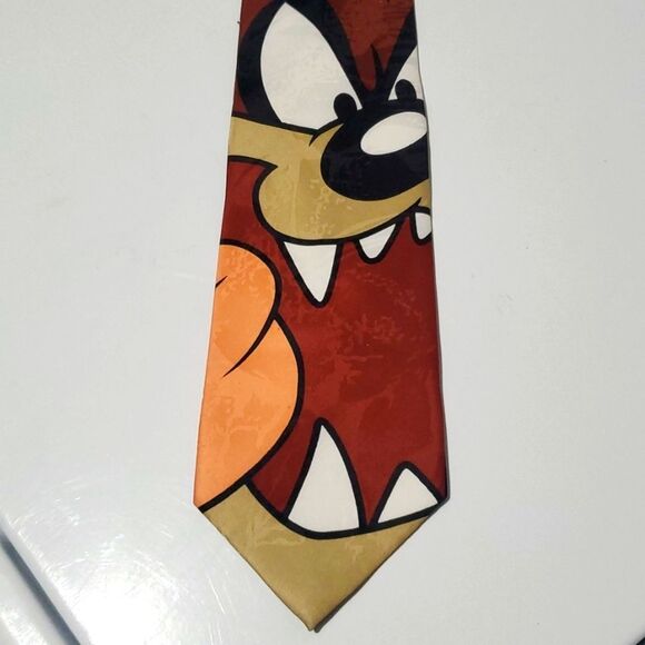 Vintage Looney Mania Tunes Taz Necktie - Picture 2 of 3